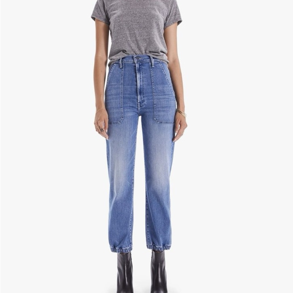 Mother jeans: WRAPPER PATCH SPRINGY ANKLE